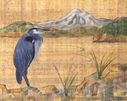 Heron and Mt. Baker
Watercolor - 7"x10"